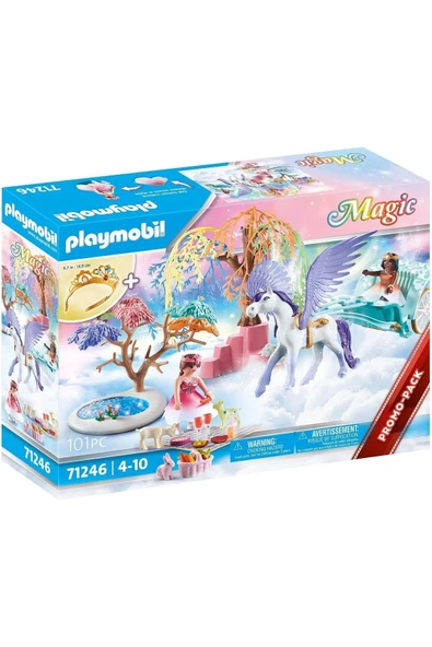 Playmobil Magic 71246 Pegasus Arabası Ile Piknik, Büyük Çocuk Taçlı, 4 Yaşından Büyük Çocuklar Için - 4