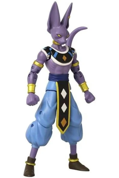 Orqinel BANDAI, Beerus - 16 cm Dragon Ball Dragon Yıldızları Poz Verilebilir Figürleri - 4