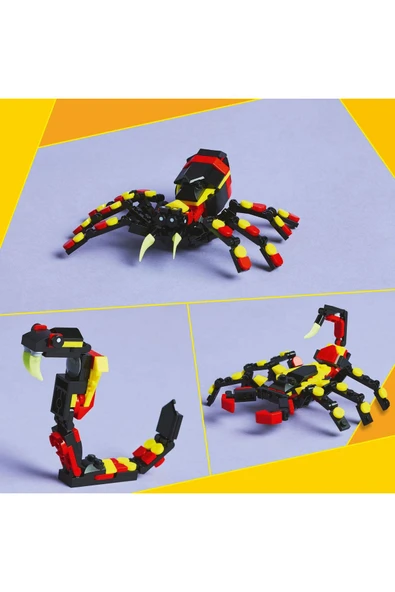 LEGO ® Creator 3’ü 1 Arada Vahşi Hayvanlar: Şaşırtıcı Örümcek 31159 - 7+ Oyuncak Yapım Seti (153 Pr) - 6