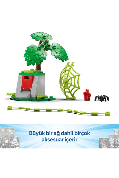 LEGO ® Marvel Spin ve Electro Dinozor Aracı Takibi 11198 - 4+ Yaratıcı Oyuncak Yapım Seti (124 Parça) - 8