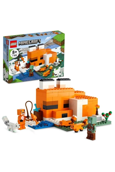 LEGO ® Minecraft® Tilki Kulübesi 21178 - 8+ Yaratıcı Oyuncak Yapım Seti (193 Parça)
