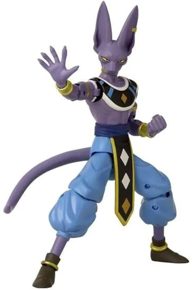 Orqinel BANDAI, Beerus - 16 cm Dragon Ball Dragon Yıldızları Poz Verilebilir Figürleri