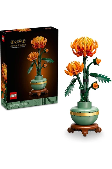 LEGO ® Botanicals Krizantem 10368 - 18+ Yaratıcı Model Yapım Seti (278 Parça)