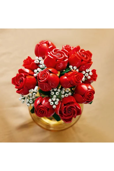 LEGO ® Botanicals Gül Buketi 10328 - 18+ Dekoratif Çiçek Model Yapım Seti (822 Parça) - 6