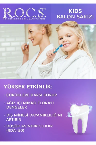 Rocs Kids 4-7 Yaş Sakızlı Diş Macunu 35 Ml - 3