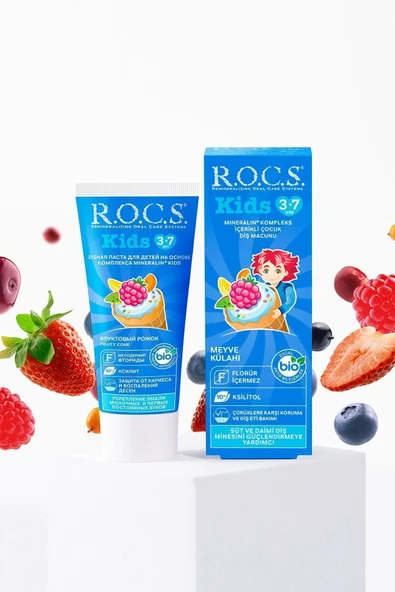 Rocs Kids 3-7 Yaş Meyve Külahı Diş Macunu 35 ml - 5