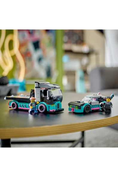LEGO ® City Yarış Arabası ve Araba Taşıyıcı Kamyon 60406 - 6+ Yaratıcı Oyuncak Yapım Seti (328 Parça) - 8