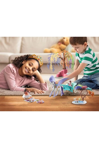 Playmobil Magic 71246 Pegasus Arabası Ile Piknik, Büyük Çocuk Taçlı, 4 Yaşından Büyük Çocuklar Için - 3
