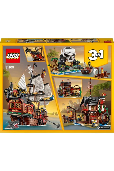 LEGO ® Creator Korsan Gemisi 31109 - 9+ Yaratıcı Oyuncak Yapım Seti (1264 Parça) - 4