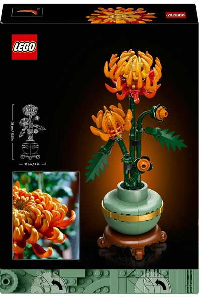LEGO ® Botanicals Krizantem 10368 - 18+ Yaratıcı Model Yapım Seti (278 Parça) - 4