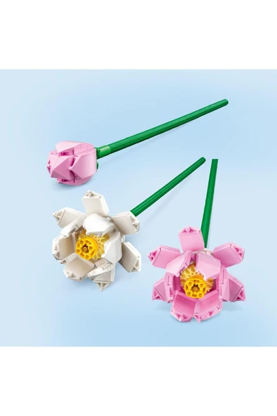 LEGO ® Botanicals Lotus Çiçekleri 40647 - 8+ Çiçek Model Yapım Seti (220 Pr) - 3
