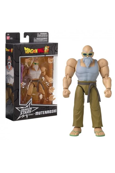 BANDAI Dragon Ball 16 cm Poz Verilebilir Figür Mutenroshi - Dragon Stars Serisi 36782