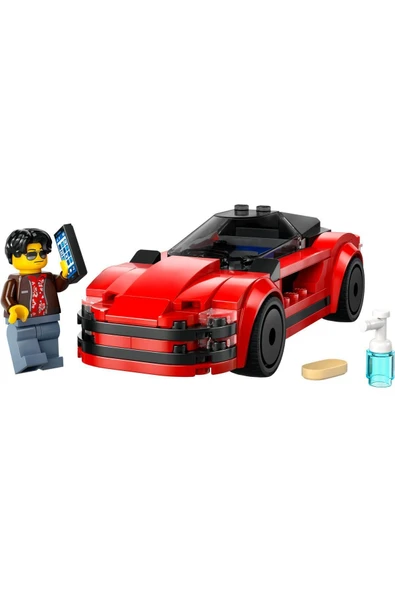 LEGO ® City Kırmızı Spor Araba 60448 - 5+ Yaratıcı Oyuncak Yapım Seti (109 Parça) - 2