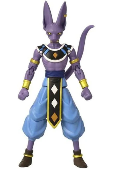 Orqinel BANDAI, Beerus - 16 cm Dragon Ball Dragon Yıldızları Poz Verilebilir Figürleri - 3