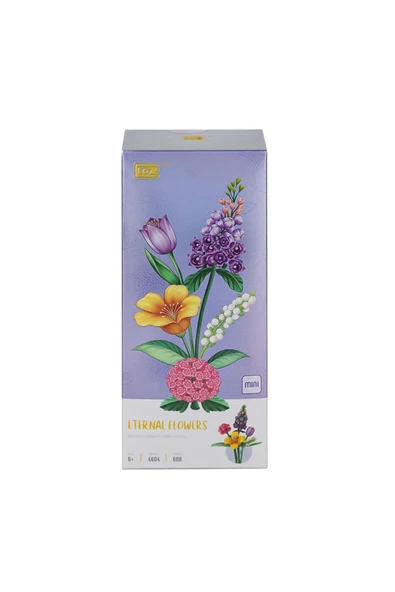 vagontoys LZ4604 LOZ Çiçek Blok Seti 608 Parça -Vagon life