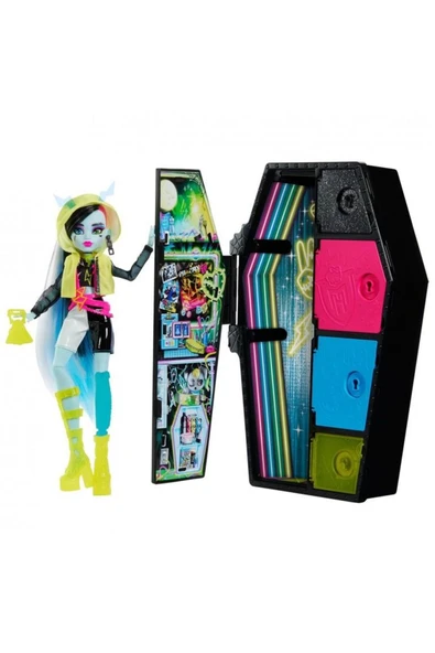 MONSTER HIGH Gizemli Arkadaşlar Oyun Seti S3 Neon Frights Frankie Stein Hnf79 - 2