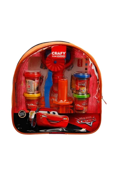 Sunman Fun Dough Cars Sırt Çantalı Oyun Hamuru Seti