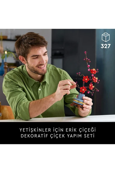 LEGO ® Botanicals Erik Çiçeği 10369 - 18+ Yaratıcı Model Yapım Seti (327 Parça) - 5