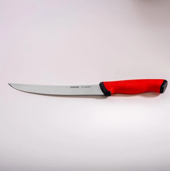 Pirge Duo Et Doğrama Bıçağı Kıvrık 21cm Kırmızı 34621-02 - 2