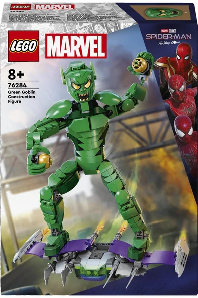 LEGO Marvel Green Goblin Yapım Figürü 76284 - Çocuklar için Planör ve Balkabağı Bombaları İçer - 3
