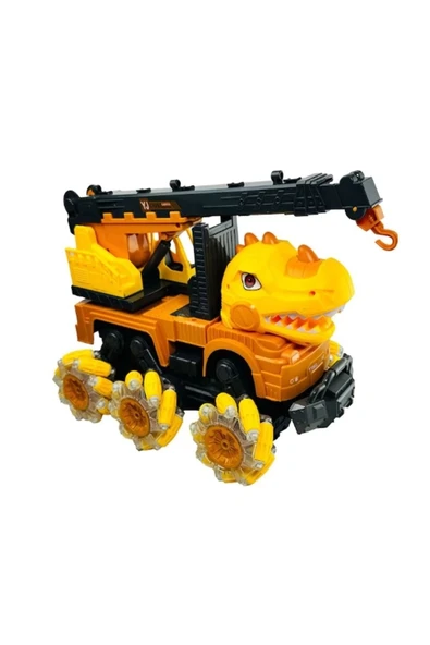 VARDEM OYUNCAK YJ-078-1 Uzaktan Kumandalı Full Fonksiyon 2.4G Dinozor Kamyon Vinç -Vardem