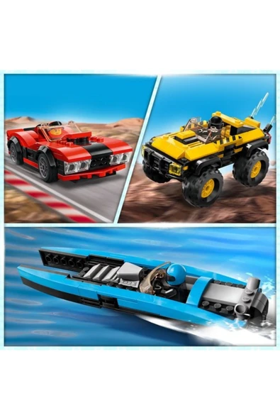 LEGO City 60395 Kombo Yarış Paketi (362 Parça) - 6