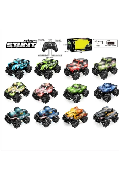 VARDEM OYUNCAK Uzaktan Kumandalı Full Fonksiyon Şarjlı 2.4G Stunt 4X4 Işıklı Araba İSTEDİĞİNİZ (MODELİ BELİRTİNİZ)