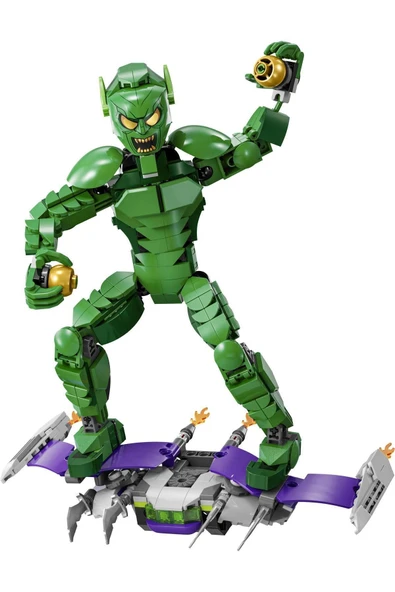 LEGO Marvel Green Goblin Yapım Figürü 76284 - Çocuklar için Planör ve Balkabağı Bombaları İçer - 2