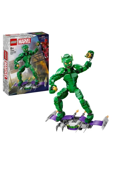 LEGO Marvel Green Goblin Yapım Figürü 76284 - Çocuklar için Planör ve Balkabağı Bombaları İçer