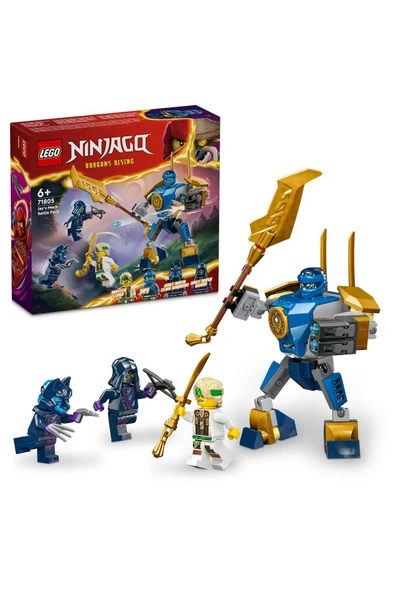 LEGO ® NINJAGO® Jay'in Robotu Savaş Paketi 71805 - 6+ Yaratıcı Oyuncak Yapım Seti (78 Parça)