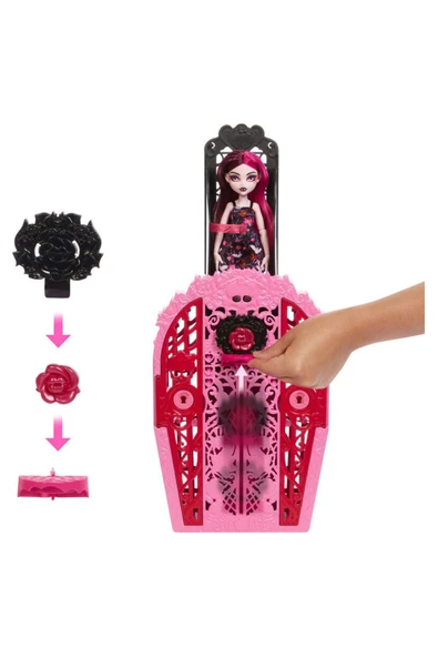 MONSTER HIGH Gizemli Arkadaşlar Gizemli Bahçe Serisi Draculaura Hyt72 - 2