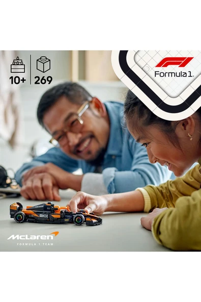 LEGO ® Speed Champions McLaren F1® Team MCL38 Yarış Arabası 77251 - 10+ Oyuncak Yapım Seti (269 Pr) - 7