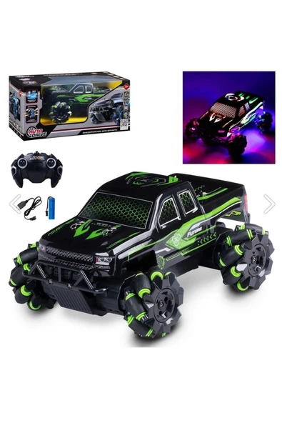 cenfa3d LED IŞIKLI 4X4 3D IŞIKLI 360 DERECE DÖNEN UZAKTAN KUMANDALI JEEP - 6