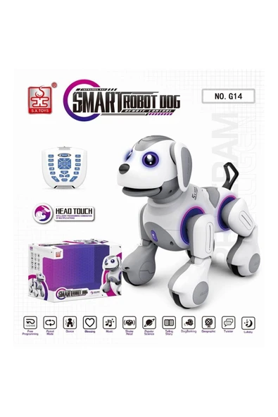 Vardem G14 Kumanlı Şarjlı Smart İnteraktif Akıllı Robot Köpek - Resim 2