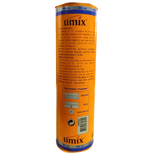 Umix Faks Kağıdı 210 Mm X 50 M | U3004SK - 2