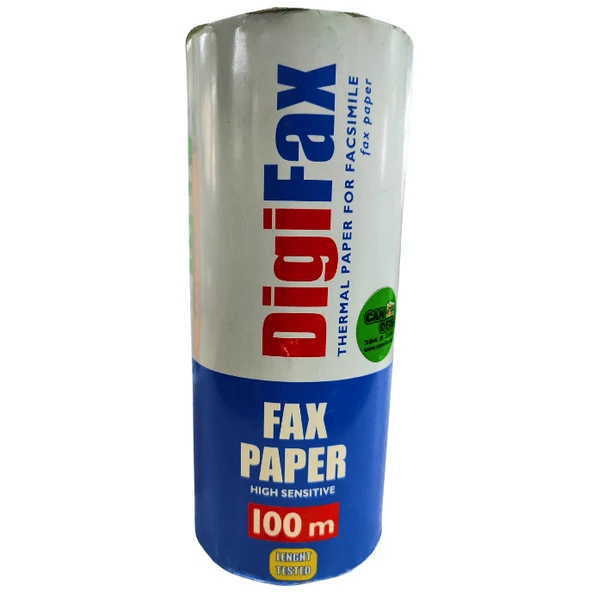 Digifax Termal Kağıt For Facsmile Faks Kağıdı 210 Mm X 100 Metre