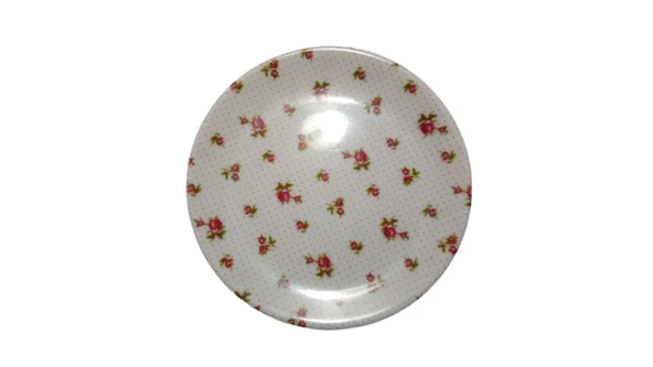 MELAMİN TABAK 5 ADET ÇİÇEK DESENLİ 23x23x1,5cm