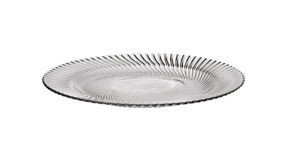 CAM SERVİS TABAK BURGULU 19,5x19,5x1,5cm - 2