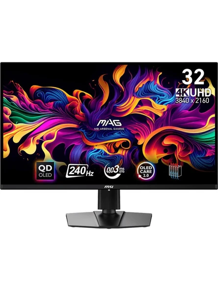 MSI MAG 321UPX QD-OLED 31.5" 0.03 ms 4K 240 Hz Oyuncu Monitörü