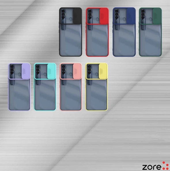 Tecno Spark 7 Pro Kılıf Zore Lensi Kapak - 2