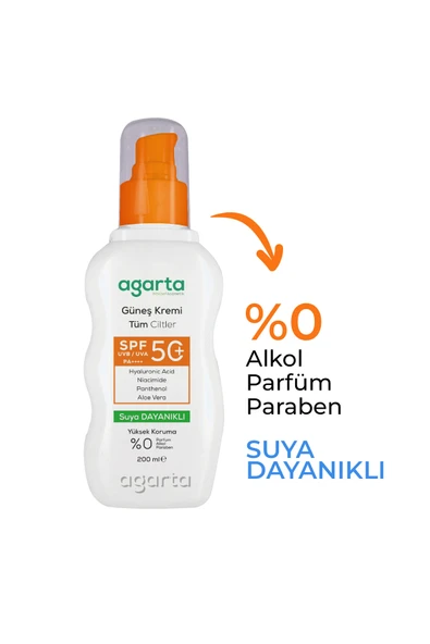 Yüksek Koruma SPF 50+ Yüz Vücut Güneş Koruyucu Yetişkin 200 ml - 2