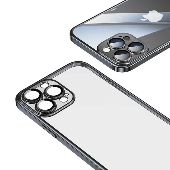 Apple iPhone 13 Pro Max Kılıf Sert PC Renkli Çerçeveli Zore Riksos Kapak - 6
