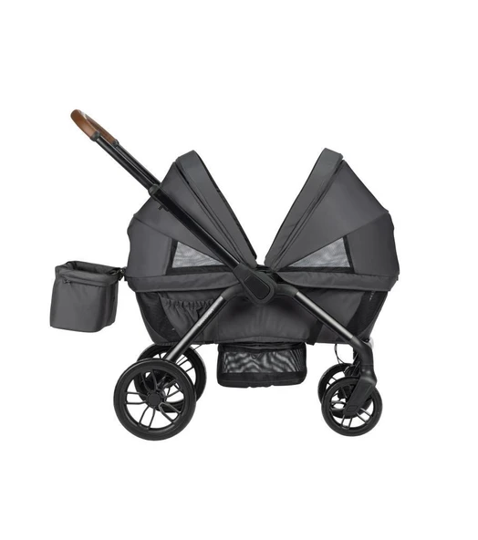 Bebeconfort Helios Wagoon Tam Kapanabilen Tenteli Kompakt İkiz Bebek Arabası Mineral Graphite - 9