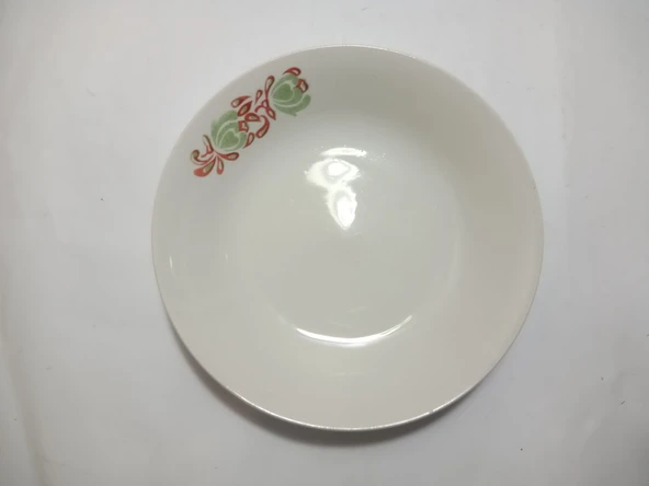 PORSELEN TABAK ÇİÇEK DESENLİ 20x20x4cm - 2