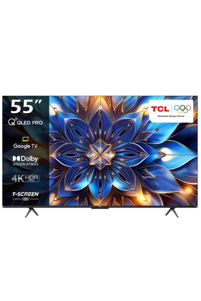 TCL 55T7B 55" 139 Ekran Uydu Alıcılı 4K Ultra HD Smart Google QLED Pro TV