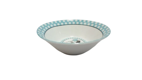 PORSELEN ÇORBA KASESİ MAVİ 15x15x5cm - 3