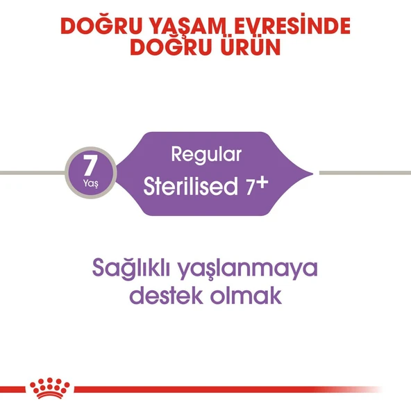 Sterilised +7 Yaşlı Kedi Maması - 3,5 kg - Resim 4