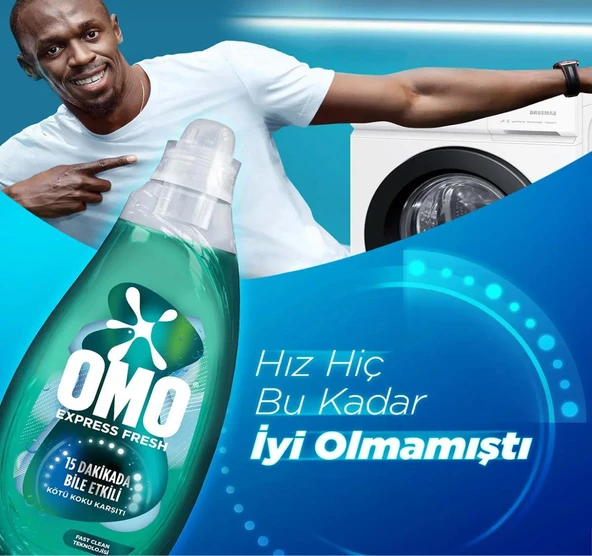 Omo Express Fresh Kötü Koku Karşıtı Beyaz Ve Renkliler Sıvı Çamaşır Deterjanı 1480 ml - 7