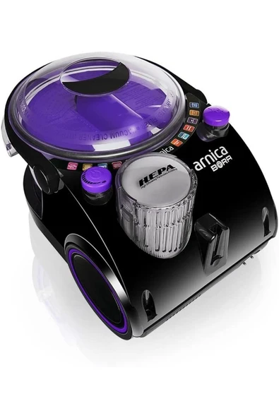 Arnica Bora 11133 Su Filtreli Süpürge, 850w, Hepa 13 Filtre, Siyah-mor - 6