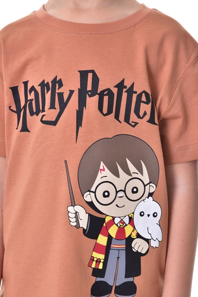 Harry Potter Baskılı 2'li Şort - T-Shirt Çocuk Takım - 3